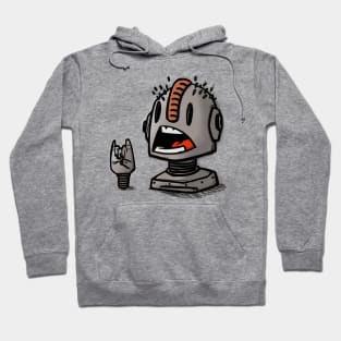 angry robot Hoodie